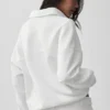 Pull Henley à manches longues Take It Easy - Blanc