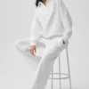 Pull Henley à manches longues Take It Easy - Blanc