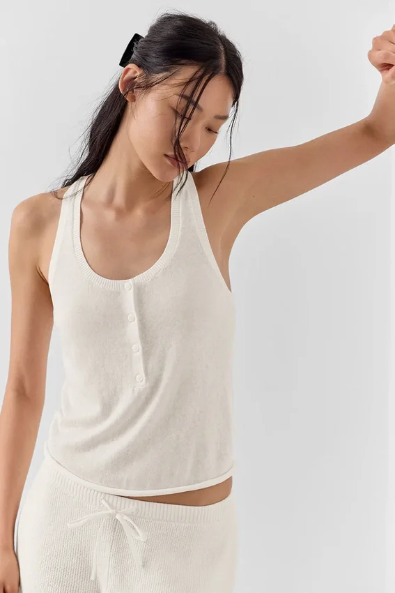 Pull Henley « Supernatural » - Ivoire