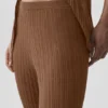 Pull High-Waist Straight Leg Pant – Marron « Sun Kissed »