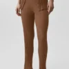 Pull High-Waist Straight Leg Pant – Marron « Sun Kissed »