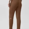 Pull High-Waist Straight Leg Pant – Marron « Sun Kissed »