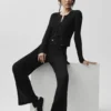 Pull High-Waist Straight Leg Pant – Noir