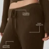 Pull large taille mi-haute en maille « Unwind » - Espresso