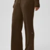 Pull large taille mi-haute en maille « Unwind » - Espresso