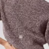 Pull à manches courtes chiné – Chiné champignon