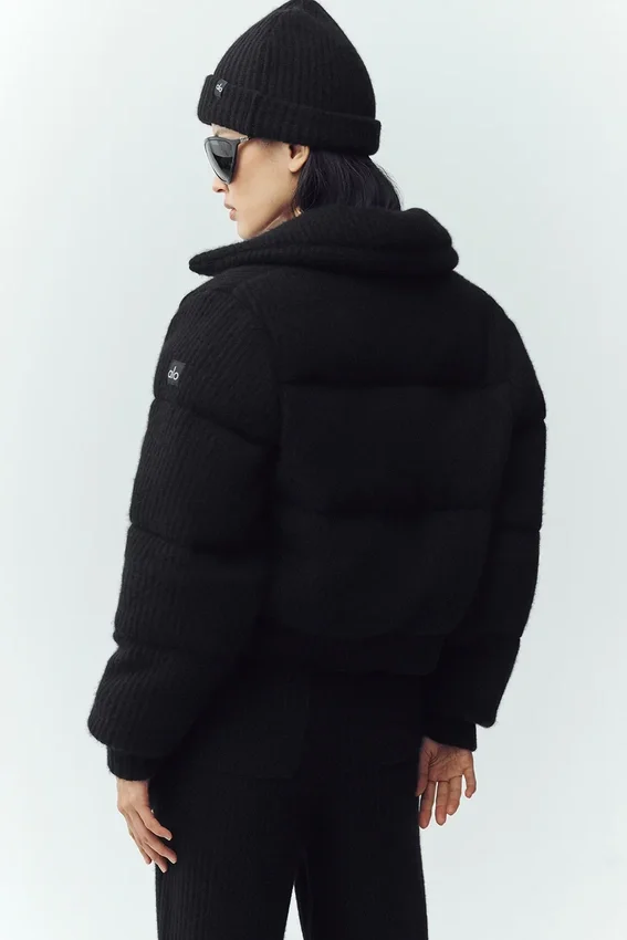 Pull matelassé en cachemire Northstar - Noir
