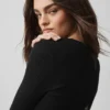 Pull-over à manches longues Sweater Knit Unwind - Noir