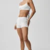 Pull sexy « Be Mine » en maille pointelle – Blanc semi-transparent