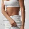 Pull sexy « Be Mine » en maille pointelle – Blanc semi-transparent