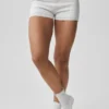 Pull sexy « Be Mine » en maille pointelle – Blanc semi-transparent