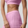 Pull sexy « Be Mine » en maille pointelle – Rose bonbon