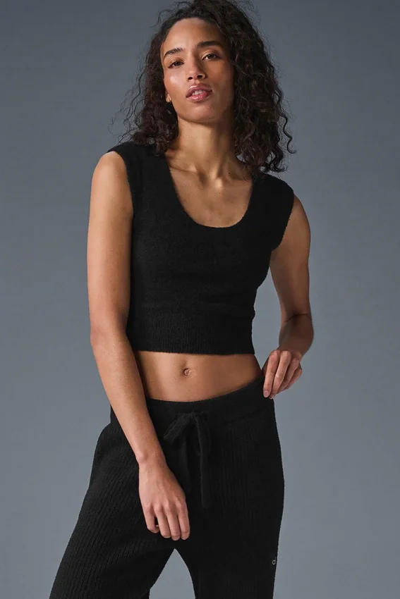 Pull Snuggle à manches courtes - Noir