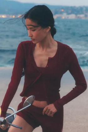 Pull Sunlit - Rouge « Summer Romance »