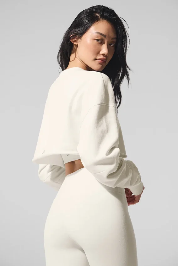 Pull ultra-court - Ivoire
