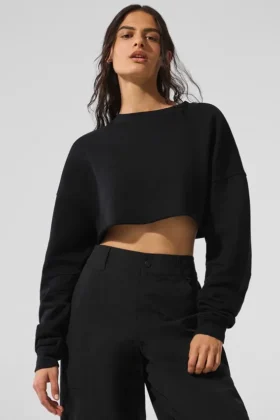 Pull ultra-court - Noir