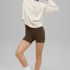Pull unisexe à col rond « New Class » en laine et cachemire - Beige chiné