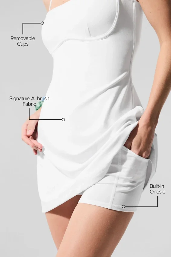 Robe ajustée Airbrush - Blanc/Blanc