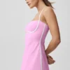 Robe ajustée Airbrush - Rose bonbon/Blanc