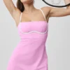 Robe ajustée Airbrush - Rose bonbon/Blanc
