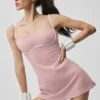 Robe ajustée Airbrush - Rose vintage/Blanc