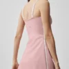 Robe ajustée Airbrush - Rose vintage/Blanc
