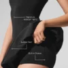 Robe de tennis Airbrush Love Match - Noir