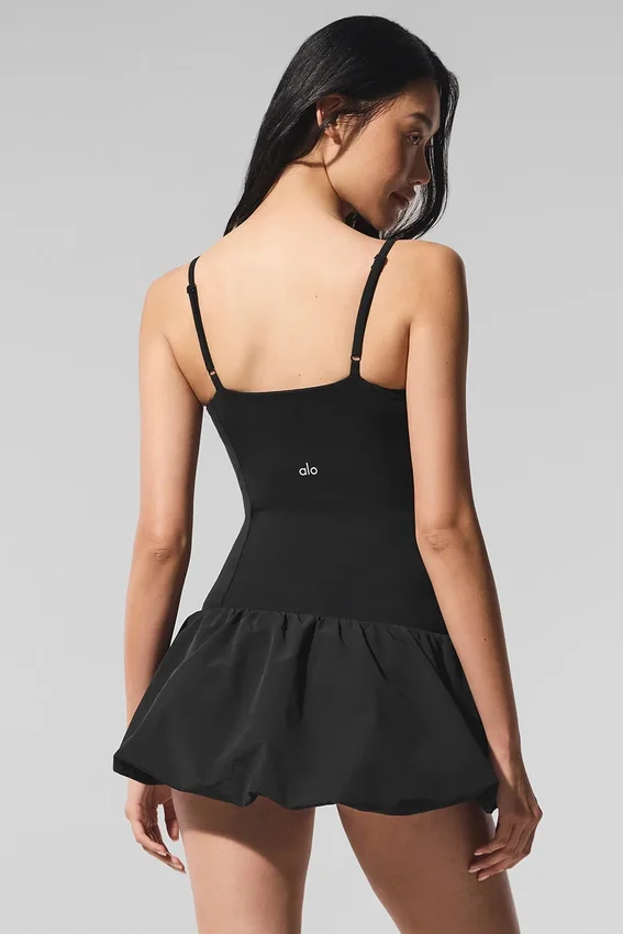 Robe de tennis Airbrush Love Match - Noir