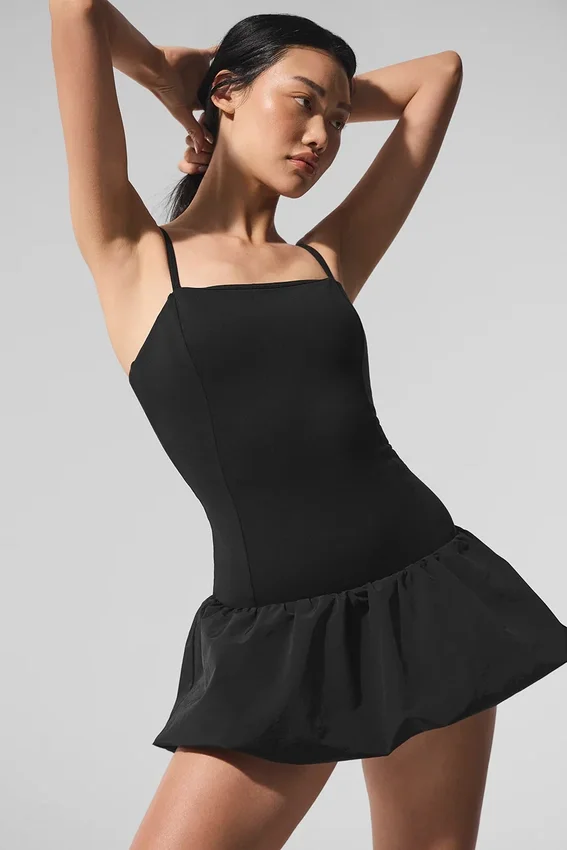 Robe de tennis Airbrush Love Match - Noir