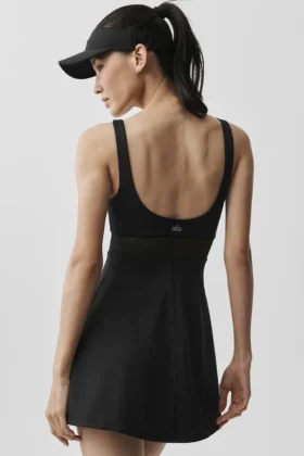 Robe de tennis Airlift Double Trouble – Noir