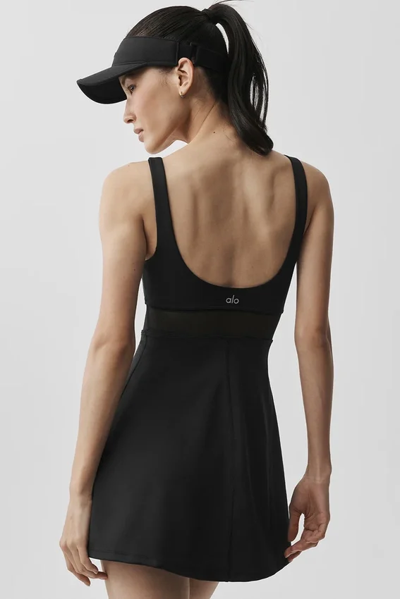 Robe de tennis Airlift Double Trouble - Noir