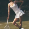 Robe de tennis Alo Softsculpt Topspin - Blanc