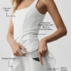 Robe de tennis Alo Softsculpt Topspin - Blanc