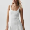 Robe de tennis Alo Softsculpt Topspin - Blanc
