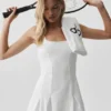 Robe de tennis Alo Softsculpt Topspin - Blanc