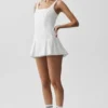Robe de tennis Alo Softsculpt Topspin - Blanc