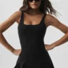 Robe de tennis Alo Softsculpt Topspin - Noir