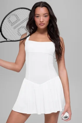Robe de tennis Alosoft Break Point - Blanc
