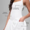 Robe de tennis Alosoft Break Point - Blanc