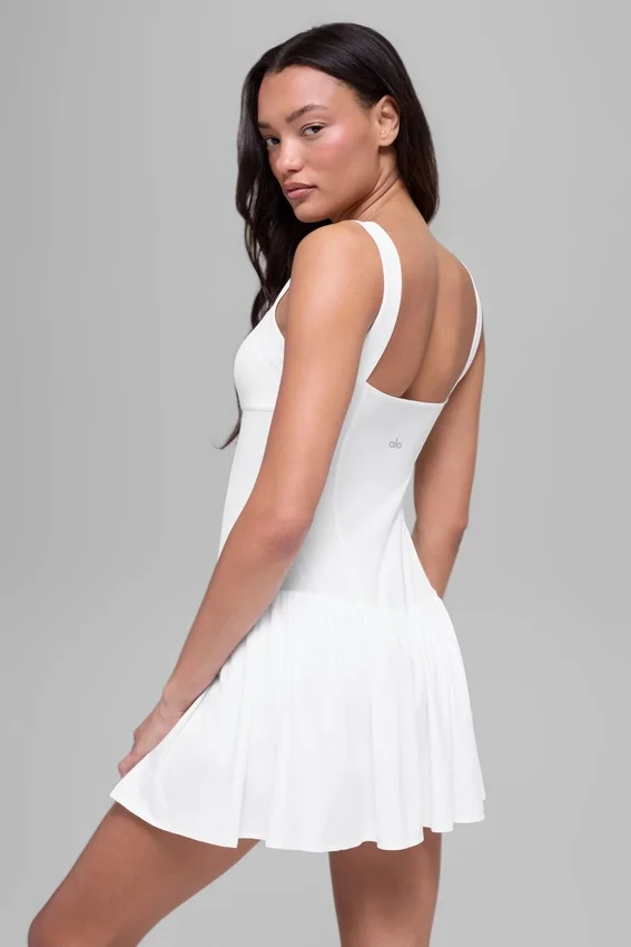 Robe de tennis Alosoft Break Point - Blanc