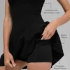 Robe de tennis Alosoft Break Point - Noir