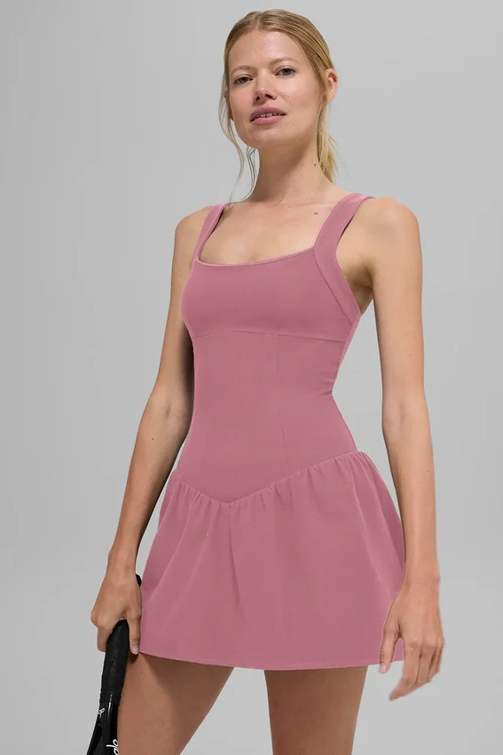 Robe de tennis Alosoft Break Point – Rose sauvage
