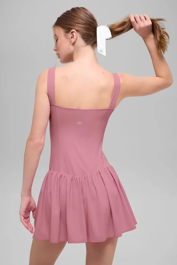 Robe de tennis Alosoft Break Point – Rose sauvage