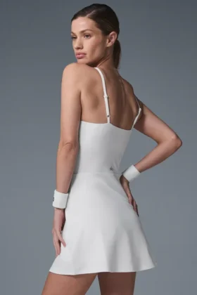 Robe de tennis Alosoft Courtside – Blanche