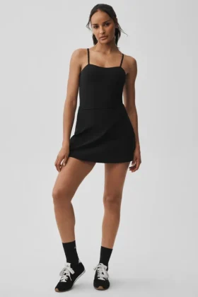 Robe de tennis Alosoft Courtside - Noir