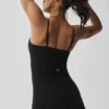 Robe de tennis Alosoft Courtside - Noir