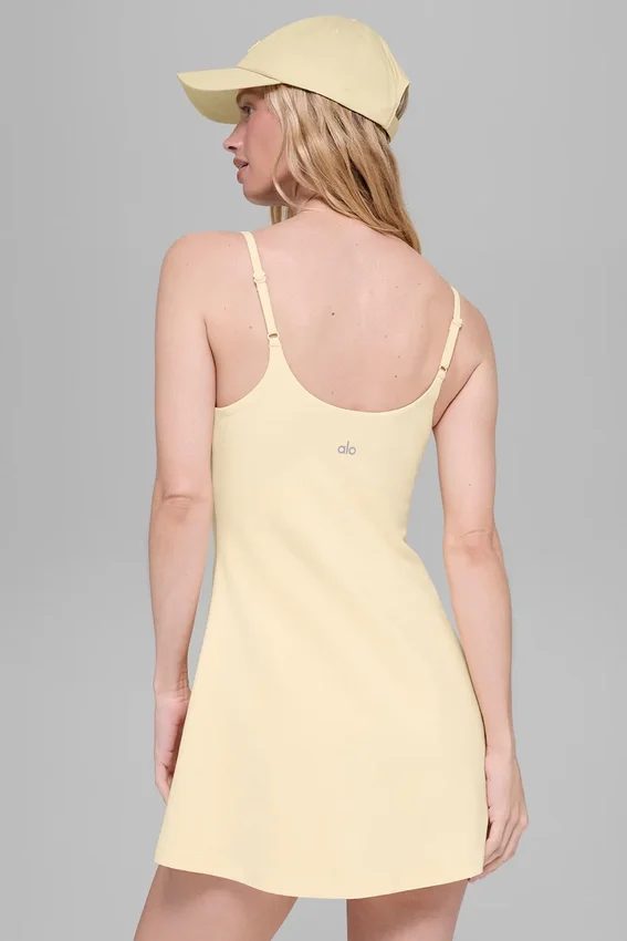 Robe de tennis Alosoft Encore - Jaune bougie