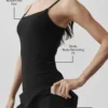 Robe de tennis Alosoft Encore - Noir