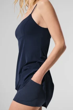 Robe de tennis Breezy – Bleu marine