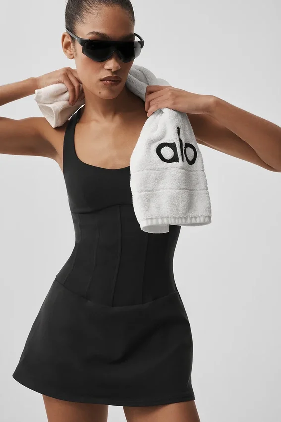 Robe de tennis corset Airbrush Sparks Fly - Noir